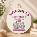 Classroom Door Sign - Open book