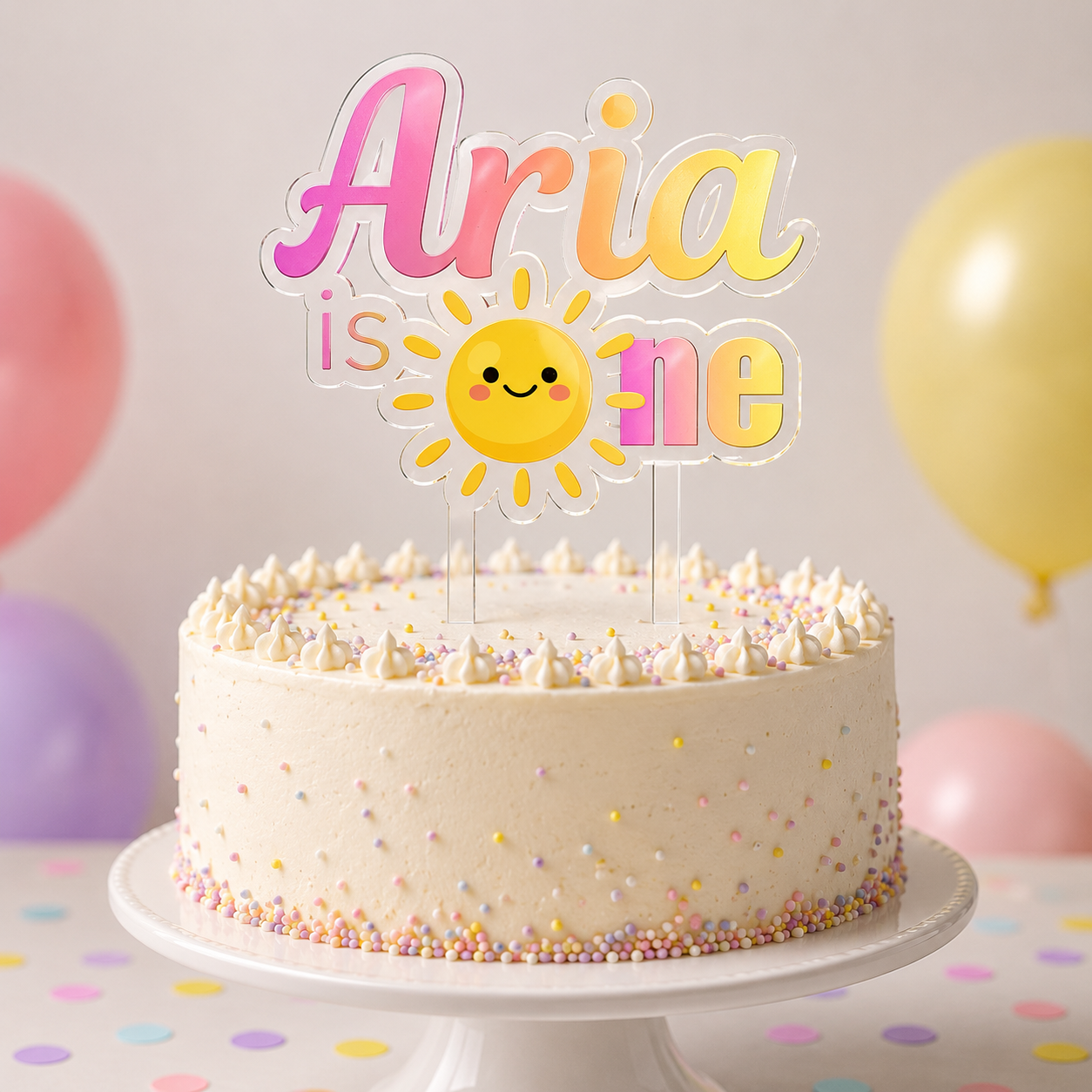 First Birthday Cake Topper