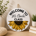 Classroom Door Sign - Sunflower